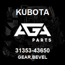 31353-43650 Kubota GEAR,BEVEL | AGA Parts