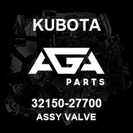 32150-27700 Kubota ASSY VALVE | AGA Parts