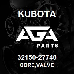 32150-27740 Kubota CORE,VALVE | AGA Parts