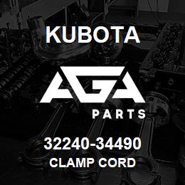 32240-34490 Kubota CLAMP CORD | AGA Parts