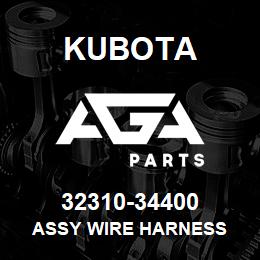 32310-34400 Kubota ASSY WIRE HARNESS | AGA Parts