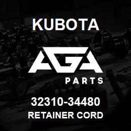 32310-34480 Kubota RETAINER CORD | AGA Parts