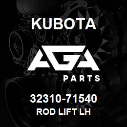 32310-71540 Kubota ROD LIFT LH | AGA Parts