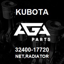 32400-17720 Kubota NET,RADIATOR | AGA Parts