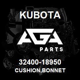 32400-18950 Kubota CUSHION,BONNET | AGA Parts