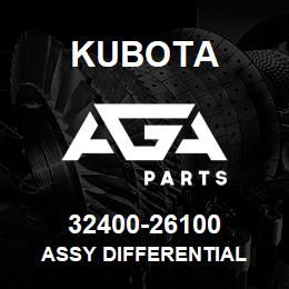 32400-26100 Kubota ASSY DIFFERENTIAL | AGA Parts