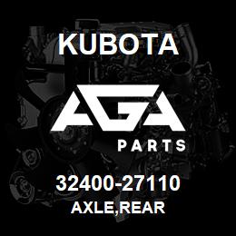 32400-27110 Kubota AXLE,REAR | AGA Parts