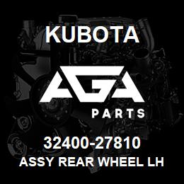 32400-27810 Kubota ASSY REAR WHEEL LH | AGA Parts