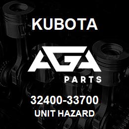 32400-33700 Kubota UNIT HAZARD | AGA Parts