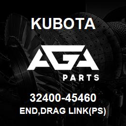 32400-45460 Kubota END,DRAG LINK(PS) | AGA Parts