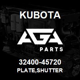 32400-45720 Kubota PLATE,SHUTTER | AGA Parts