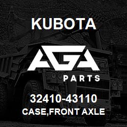 32410-43110 Kubota CASE,FRONT AXLE | AGA Parts