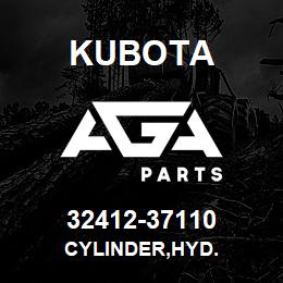 32412-37110 Kubota CYLINDER,HYD. | AGA Parts