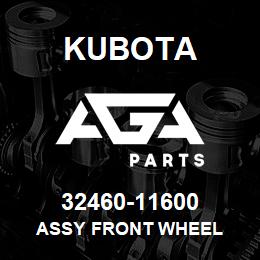 32460-11600 Kubota ASSY FRONT WHEEL | AGA Parts