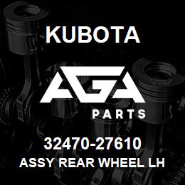 32470-27610 Kubota ASSY REAR WHEEL LH | AGA Parts