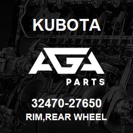 32470-27650 Kubota RIM,REAR WHEEL | AGA Parts