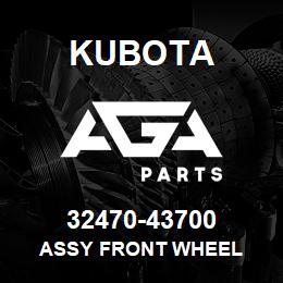 32470-43700 Kubota ASSY FRONT WHEEL | AGA Parts