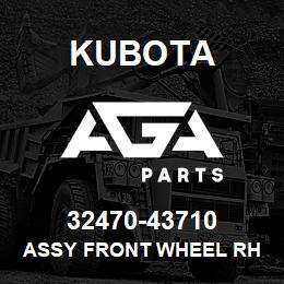 32470-43710 Kubota ASSY FRONT WHEEL RH | AGA Parts