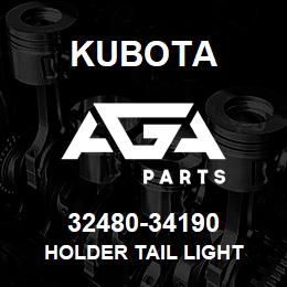 32480-34190 Kubota HOLDER TAIL LIGHT | AGA Parts