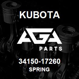 34150-17260 Kubota SPRING | AGA Parts