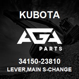 34150-23810 Kubota LEVER,MAIN S-CHANGE | AGA Parts