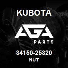 34150-25320 Kubota NUT | AGA Parts