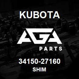 34150-27160 Kubota SHIM | AGA Parts