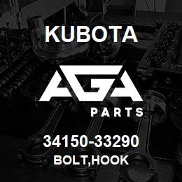 34150-33290 Kubota BOLT,HOOK | AGA Parts