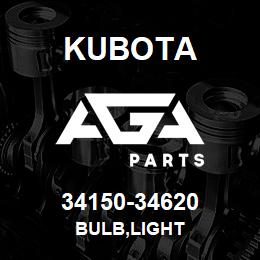 34150-34620 Kubota BULB,LIGHT | AGA Parts