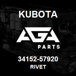 34152-57920 Kubota RIVET | AGA Parts