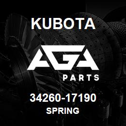 34260-17190 Kubota SPRING | AGA Parts