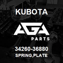 34260-36880 Kubota SPRING,PLATE | AGA Parts