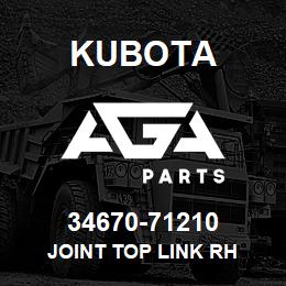 34670-71210 Kubota JOINT TOP LINK RH | AGA Parts