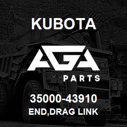 35000-43910 Kubota END,DRAG LINK | AGA Parts