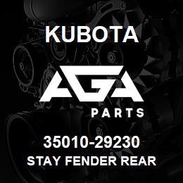 35010-29230 Kubota STAY FENDER REAR | AGA Parts