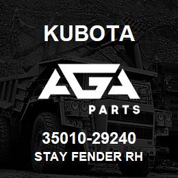 35010-29240 Kubota STAY FENDER RH | AGA Parts