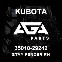 35010-29242 Kubota STAY FENDER RH | AGA Parts