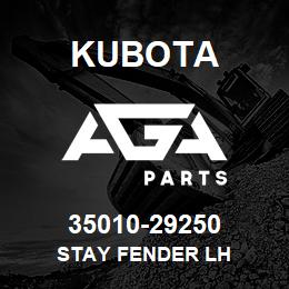 35010-29250 Kubota STAY FENDER LH | AGA Parts