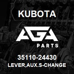 35110-24430 Kubota LEVER,AUX.S-CHANGE | AGA Parts