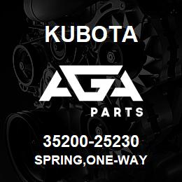 35200-25230 Kubota SPRING,ONE-WAY | AGA Parts