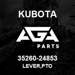 35260-24853 Kubota LEVER,PTO | AGA Parts