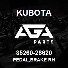 35260-28620 Kubota PEDAL,BRAKE RH | AGA Parts