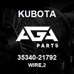 35340-21792 Kubota WIRE,2 | AGA Parts