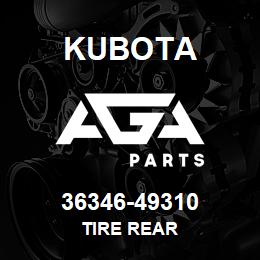 36346-49310 Kubota TIRE REAR | AGA Parts