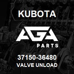 37150-36480 Kubota VALVE UNLOAD | AGA Parts