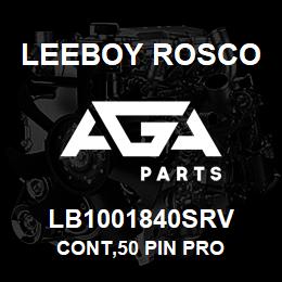 LB1001840SRV Leeboy Rosco CONT,50 PIN PRO | AGA Parts