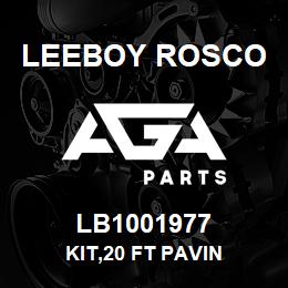 LB1001977 Leeboy Rosco KIT,20 FT PAVIN | AGA Parts