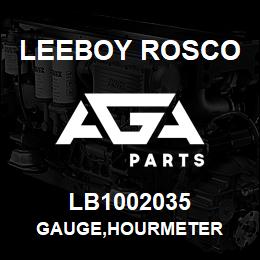 LB1002035 Leeboy Rosco GAUGE,HOURMETER | AGA Parts