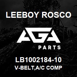 LB1002184-10 Leeboy Rosco V-BELT,A/C COMP | AGA Parts