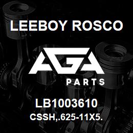 LB1003610 Leeboy Rosco CSSH,.625-11X5. | AGA Parts